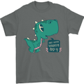 T-Rex Whats Up Mens T-Shirt 100% Cotton Charcoal