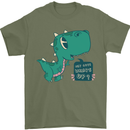 T-Rex Whats Up Mens T-Shirt 100% Cotton Military Green