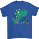 T-Rex Whats Up Mens T-Shirt 100% Cotton Royal Blue