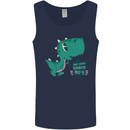 T-Rex Whats Up Mens Vest Tank Top Navy Blue