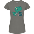 T-Rex Whats Up Womens Petite Cut T-Shirt Charcoal