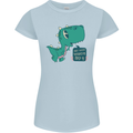 T-Rex Whats Up Womens Petite Cut T-Shirt Light Blue