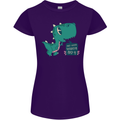 T-Rex Whats Up Womens Petite Cut T-Shirt Purple