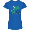 T-Rex Whats Up Womens Petite Cut T-Shirt Royal Blue