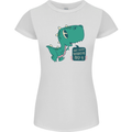 T-Rex Whats Up Womens Petite Cut T-Shirt White