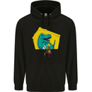 T-Rex Wrestling a Skeleton Dinosaurs Skull Childrens Kids Hoodie Black