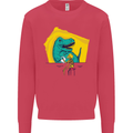 T-Rex Wrestling a Skeleton Dinosaurs Skull Kids Sweatshirt Jumper Heliconia