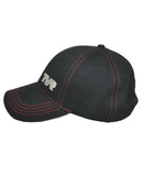 Black Chino Cotton TVR & Union Jack PU Under Peak Baseball Cap Official