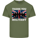TY British Military Veteran Army Navy RAF Para Mens Cotton T-Shirt Tee Top Military Green