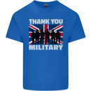TY British Military Veteran Army Navy RAF Para Mens Cotton T-Shirt Tee Top Royal Blue