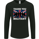 TY British Military Veteran Army Navy RAF Para Mens Long Sleeve T-Shirt Black