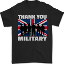 TY British Military Veteran Army Navy RAF Para Mens T-Shirt 100% Cotton Black