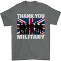 TY British Military Veteran Army Navy RAF Para Mens T-Shirt 100% Cotton Charcoal