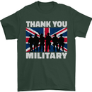TY British Military Veteran Army Navy RAF Para Mens T-Shirt 100% Cotton Forest Green