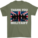 TY British Military Veteran Army Navy RAF Para Mens T-Shirt 100% Cotton Military Green
