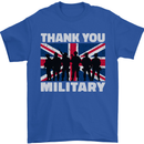 TY British Military Veteran Army Navy RAF Para Mens T-Shirt 100% Cotton Royal Blue