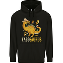 Tacosaurus Funny Mexican Taco Dinosaur Childrens Kids Hoodie Black