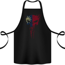 Taiwan Skull Gym Training Bodybuilding Cotton Apron 100% Organic Black