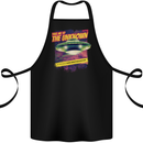 Take Me to the Unknown Alien UFO Cotton Apron 100% Organic Black