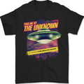 Take Me to the Unknown Alien UFO Mens T-Shirt 100% Cotton Black