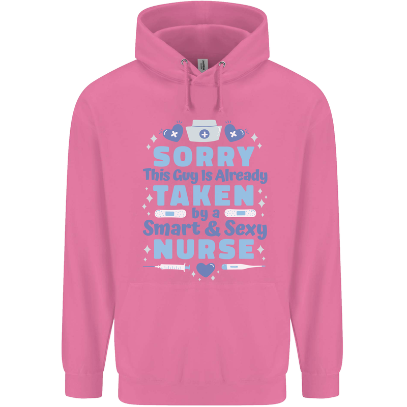Taken By a Smart Nurse Funny Valentines Day Childrens Kids Hoodie Azalea