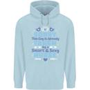 Taken By a Smart Nurse Funny Valentines Day Childrens Kids Hoodie Light Blue