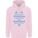 Taken By a Smart Nurse Funny Valentines Day Childrens Kids Hoodie Light Pink