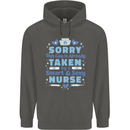 Taken By a Smart Nurse Funny Valentines Day Childrens Kids Hoodie Storm Grey