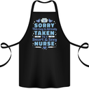 Taken By a Smart Nurse Funny Valentines Day Cotton Apron 100% Organic Black