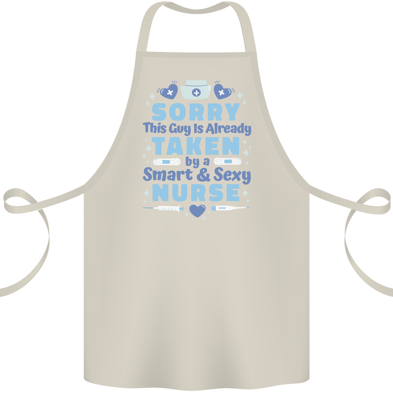 Taken By a Smart Nurse Funny Valentines Day Cotton Apron 100% Organic Natural