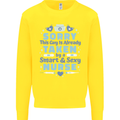 Taken By a Smart Nurse Funny Valentines Day Kids Sweatshirt Jumper Yellow