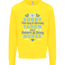 Taken By a Smart Nurse Funny Valentines Day Kids Sweatshirt Jumper Yellow
