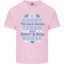 Taken By a Smart Nurse Funny Valentines Day Mens Cotton T-Shirt Tee Top Light Pink