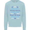 Taken By a Smart Nurse Funny Valentines Day Mens Sweatshirt Jumper Light Blue