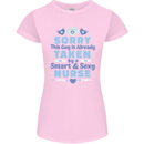 Taken By a Smart Nurse Funny Valentines Day Womens Petite Cut T-Shirt Light Pink