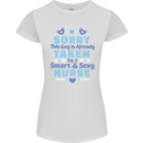 Taken By a Smart Nurse Funny Valentines Day Womens Petite Cut T-Shirt White