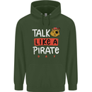 Talk Like a Pirate Day Childrens Kids Hoodie Forest Green