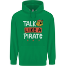 Talk Like a Pirate Day Childrens Kids Hoodie Irish Green