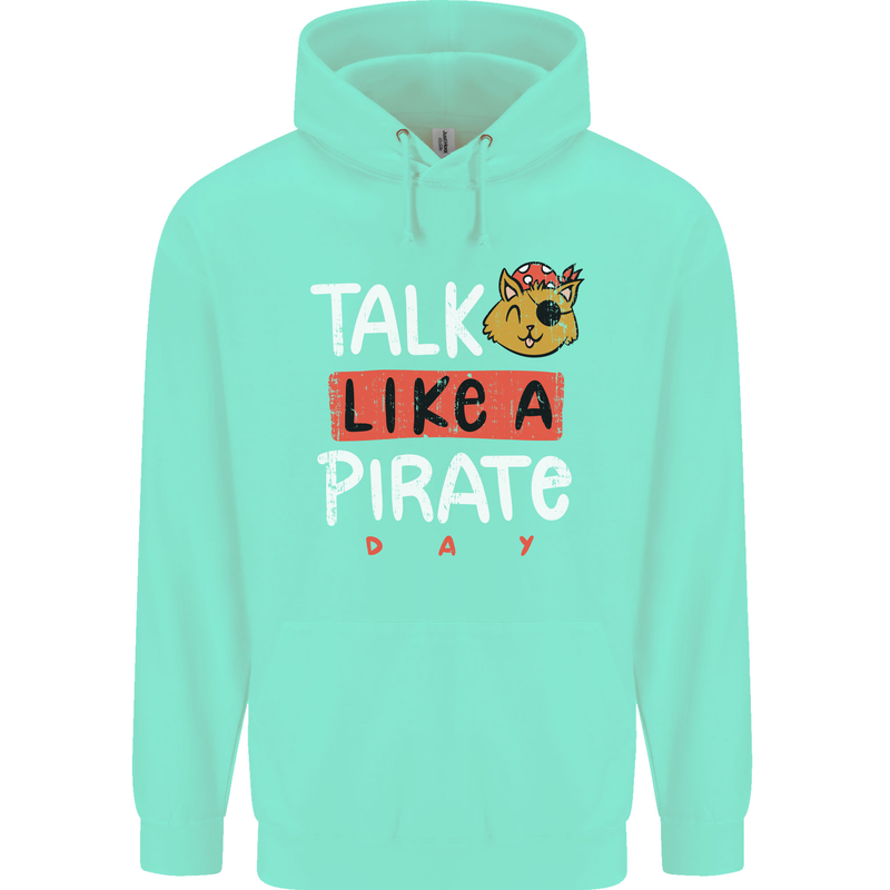 Talk Like a Pirate Day Childrens Kids Hoodie Peppermint