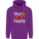 Talk Like a Pirate Day Childrens Kids Hoodie Purple
