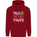 Talk Like a Pirate Day Childrens Kids Hoodie Red