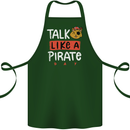 Talk Like a Pirate Day Cotton Apron 100% Organic Forest Green