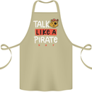 Talk Like a Pirate Day Cotton Apron 100% Organic Khaki