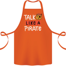 Talk Like a Pirate Day Cotton Apron 100% Organic Orange