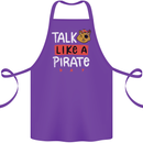 Talk Like a Pirate Day Cotton Apron 100% Organic Purple