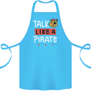 Talk Like a Pirate Day Cotton Apron 100% Organic Turquoise