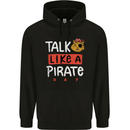 Talk Like a Pirate Day Mens 80% Cotton Hoodie Black