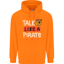 Talk Like a Pirate Day Mens 80% Cotton Hoodie Orange