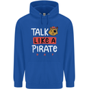 Talk Like a Pirate Day Mens 80% Cotton Hoodie Royal Blue