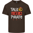 Talk Like a Pirate Day Mens Cotton T-Shirt Tee Top Dark Chocolate